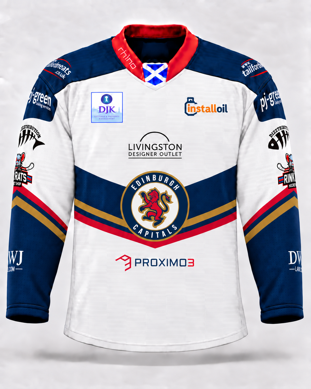 Edinburgh Capitals Season Jersey 26/7 Home (White)