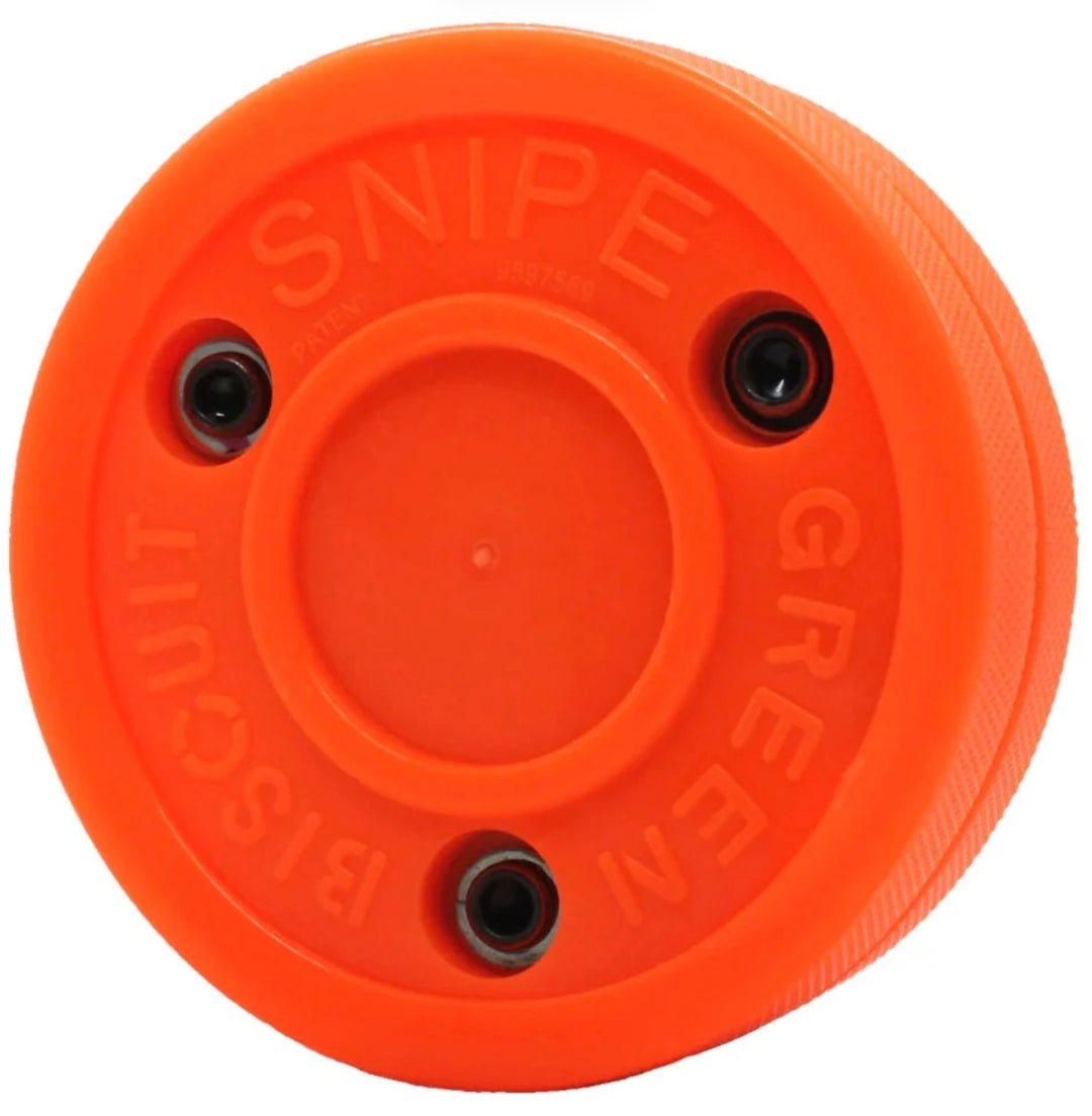Green Biscuit Orange Snipe 2.0 Training Puck