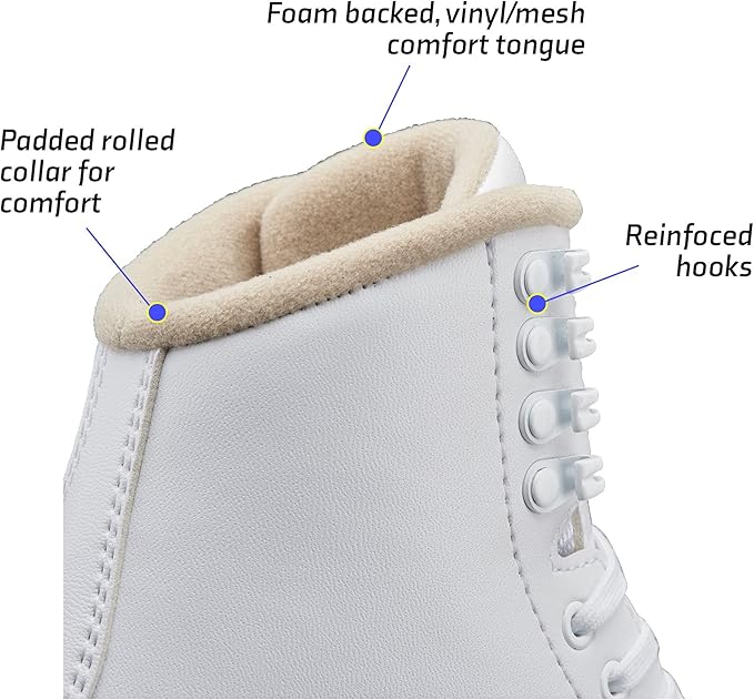 Jackson 1290 Excel Skates White Senior